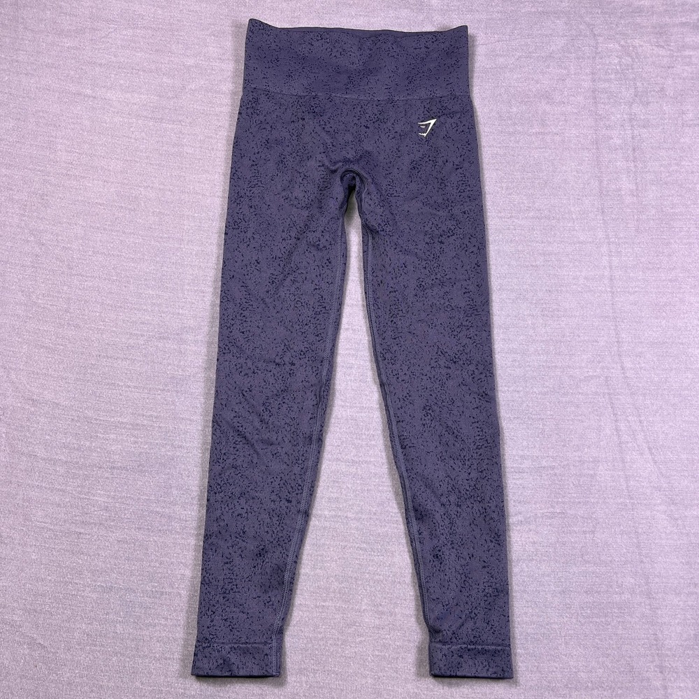 Gymshark‎ Womens Dark Gray Performance Yoga Stretch Seamless Leggings Size S